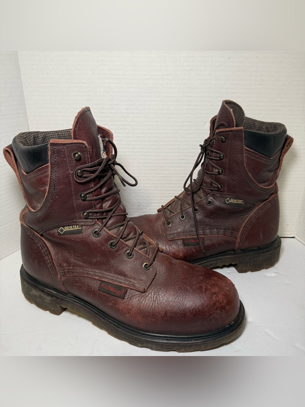 Red Wing 2414 SuperSole 2.0 Steel Toe Boots Brown Leather Gore-Tex SIZE 10D
